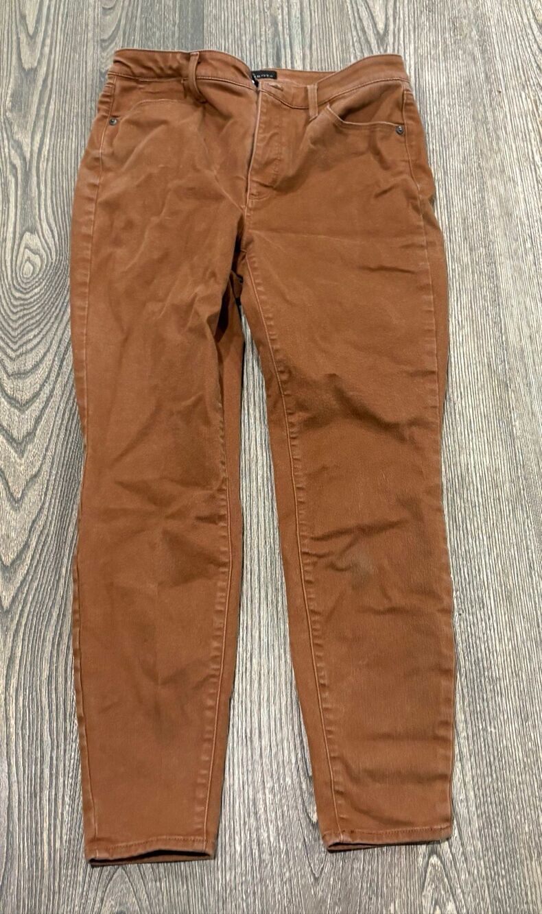 Talbots Women's Stretch High-Rise Ankle Flawless Jegging Jeans Brown Size 6P